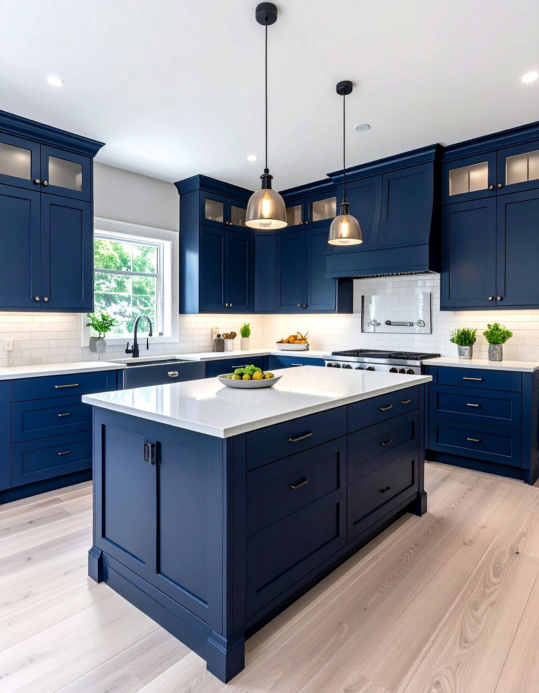 Navy Blue Kitchen Shaker Cabinets - 30 navy blue kitchen ideas