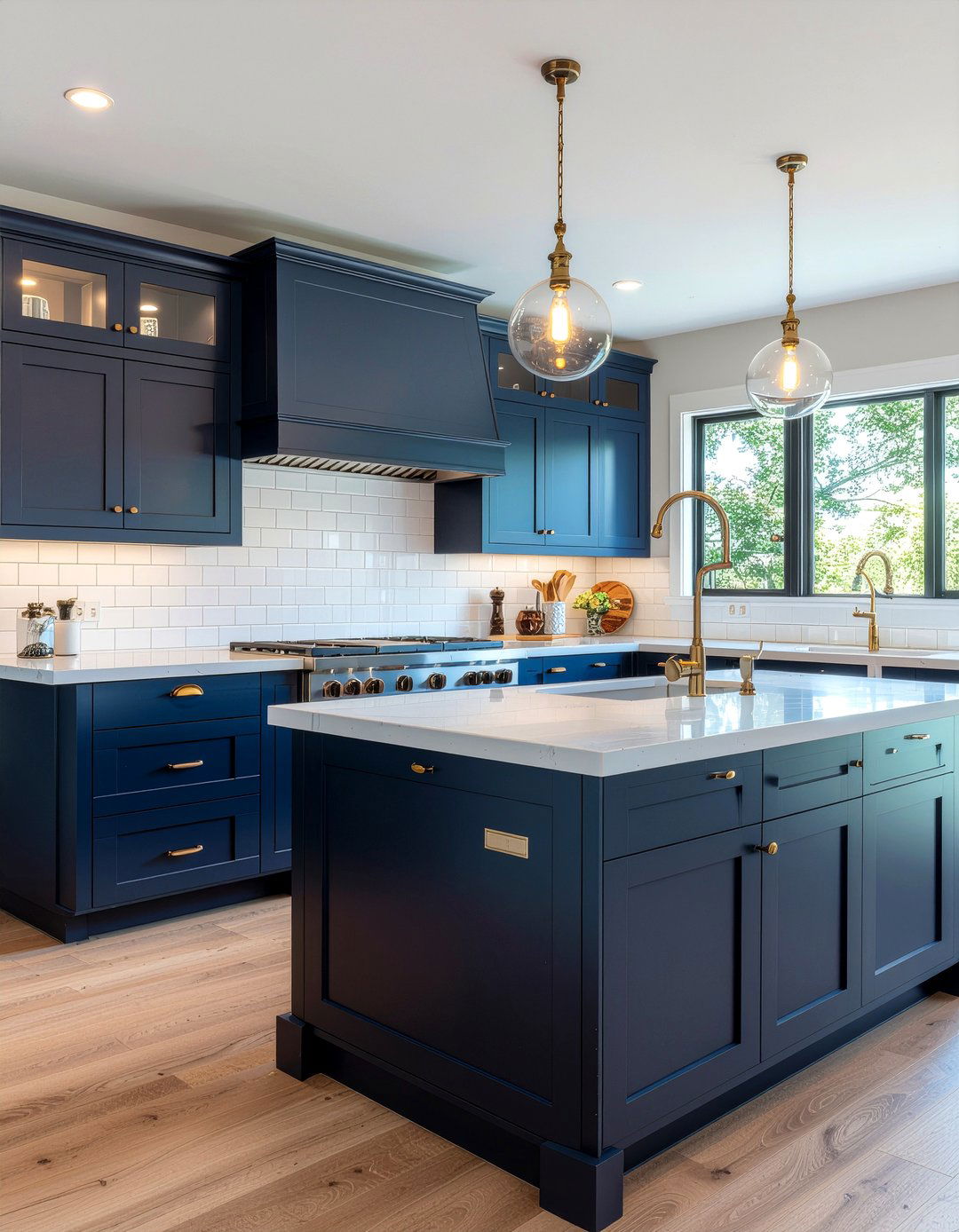 Navy Blue La Cornue Kitchen - 30 La Cornue kitchen ideas