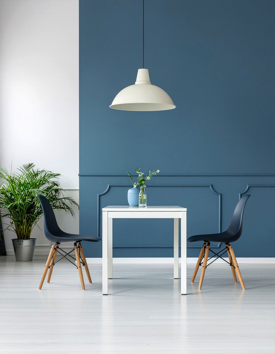 Navy Blue Minimalist Dining Room - 30 navy dining room ideas