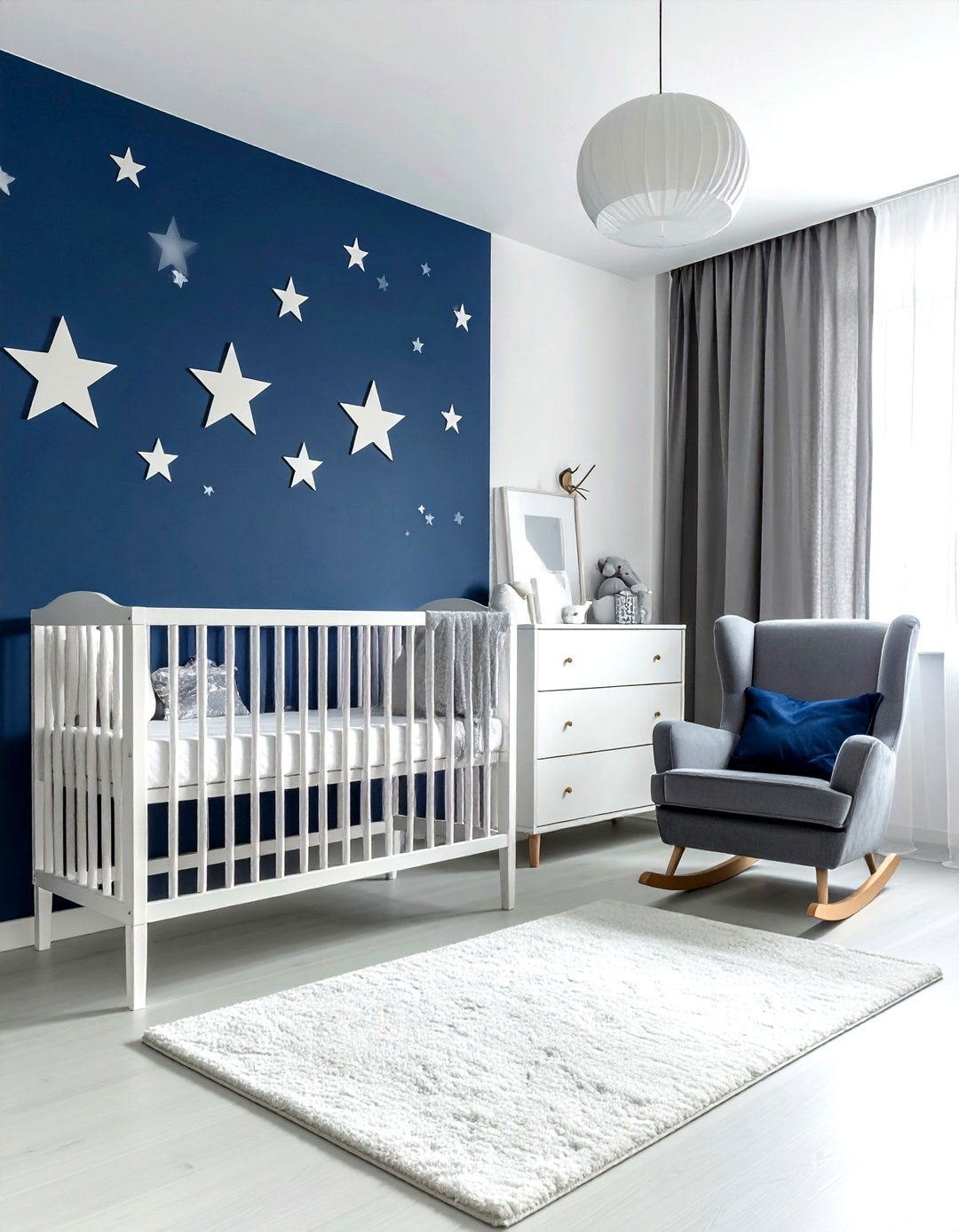 Navy Blue Nursery - 30 navy bedroom ideas