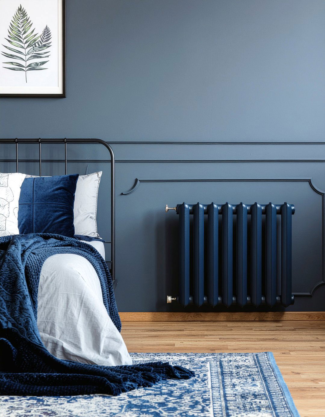 Navy Blue Radiator - 30 bedroom radiators