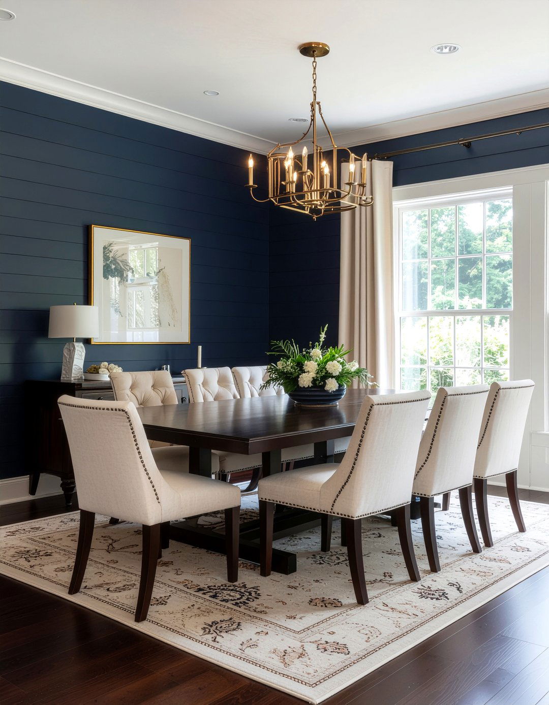 Navy Blue Shiplap Dining Room - 30 dining room shiplap ideas