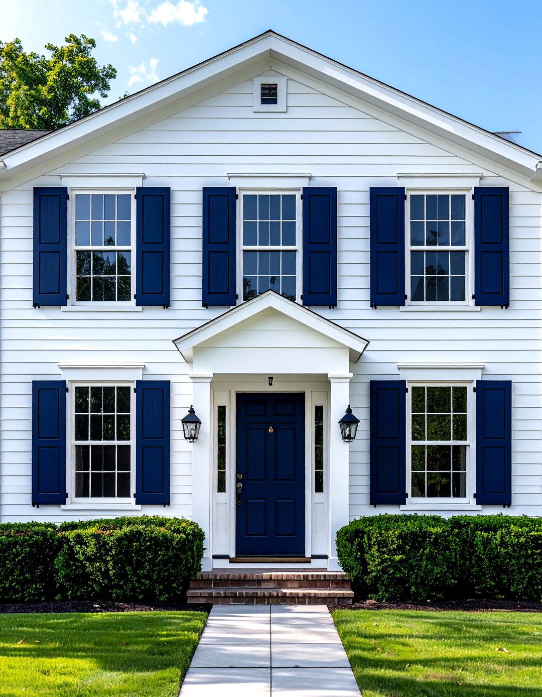 Navy Blue Shutters - 30 shutter ideas