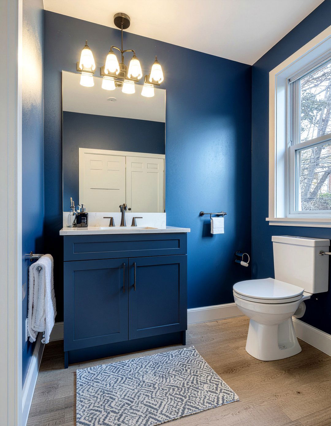 Navy Blue Small Bathroom - 30 navy blue bathroom ideas