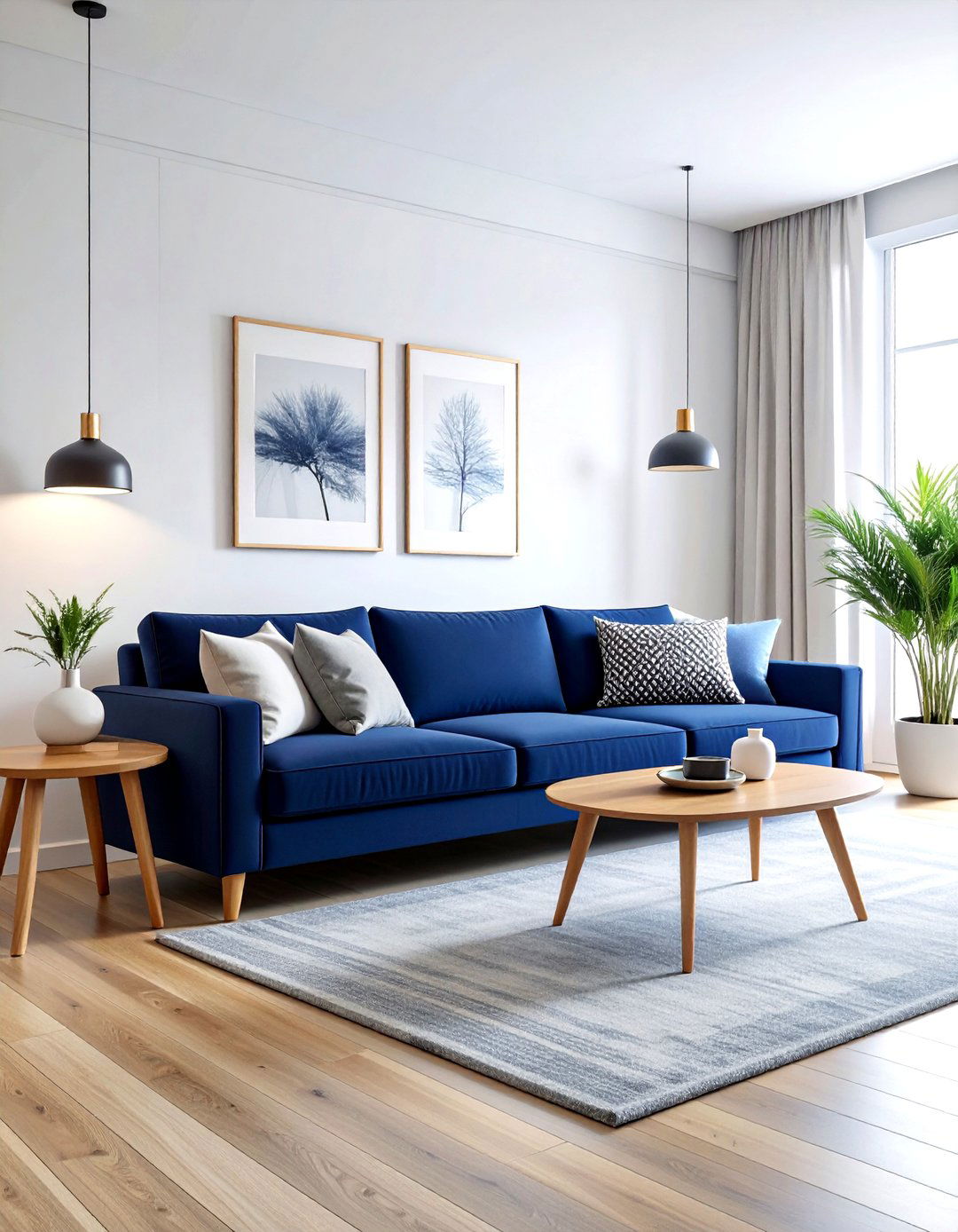 Navy Blue Sofa Living Room - 30 minimalist navy living room ideas