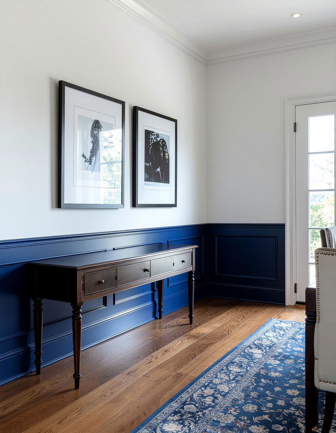 Navy Blue Wainscoting - 30 dining room wainscoting ideas