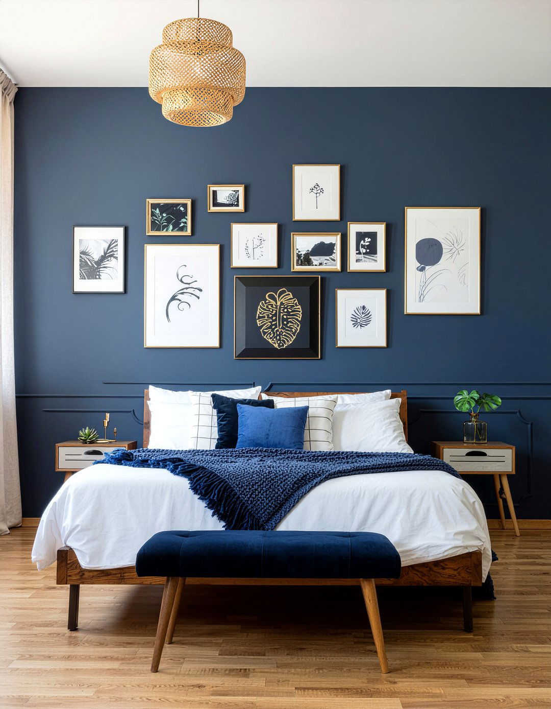 Navy Blue Wall Art Decor - 30 bedroom navy walls