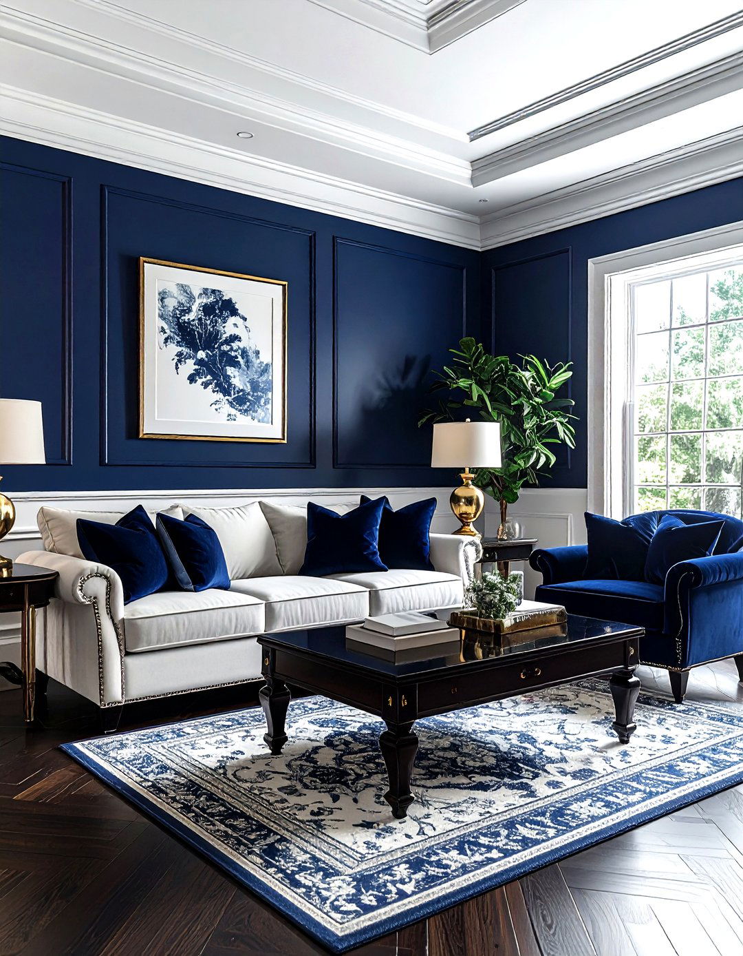 30 Traditional Blue Living Room Ideas for Classic Comfort