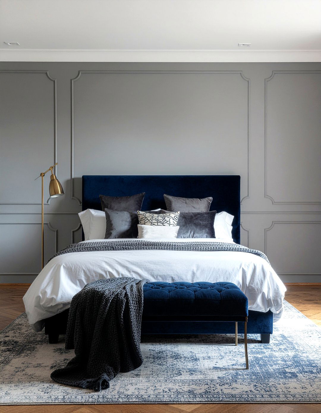 Navy Gray Bedroom - 30 unisex bedroom ideas
