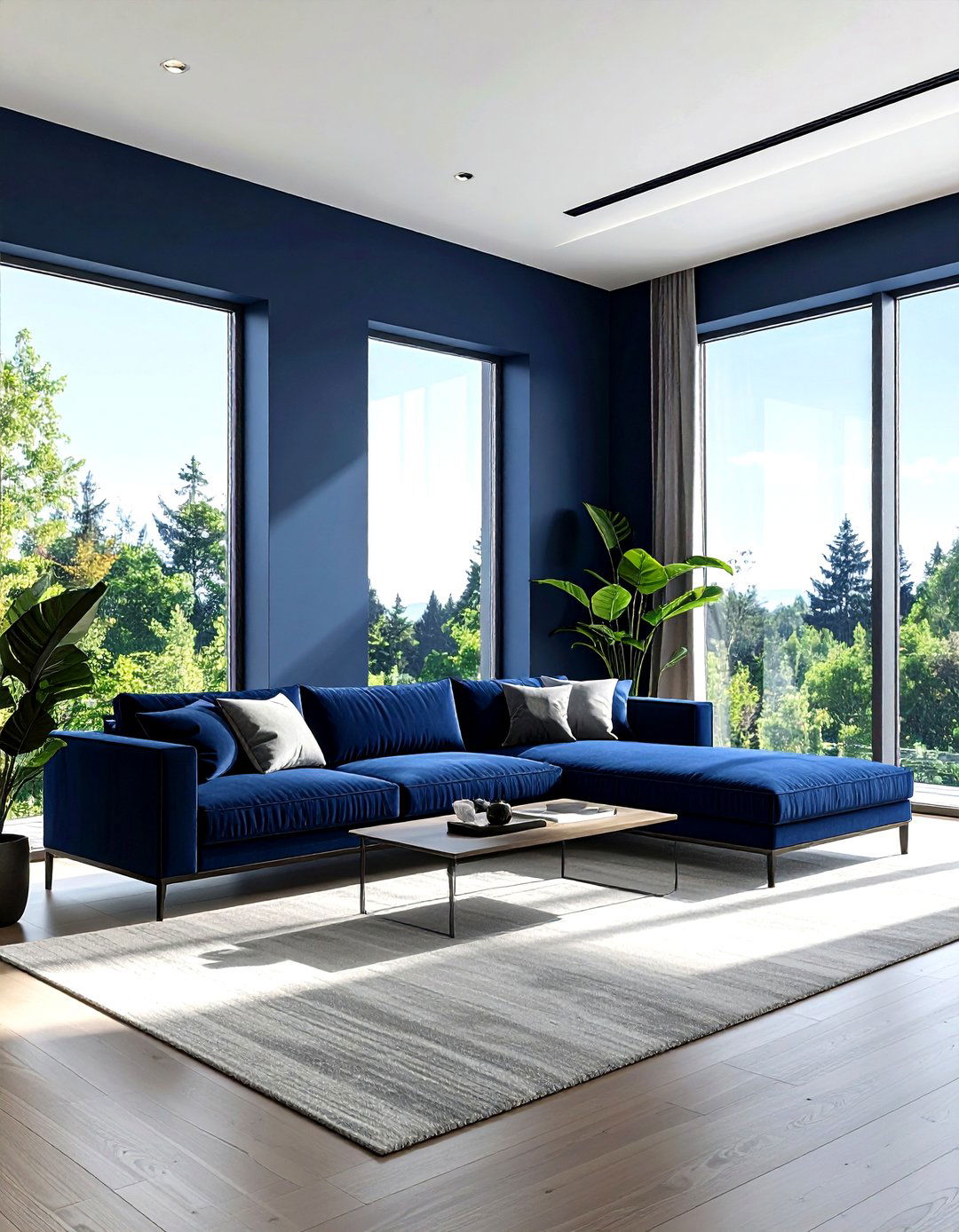 Navy Living Room Natural Light - 30 minimalist navy living room ideas