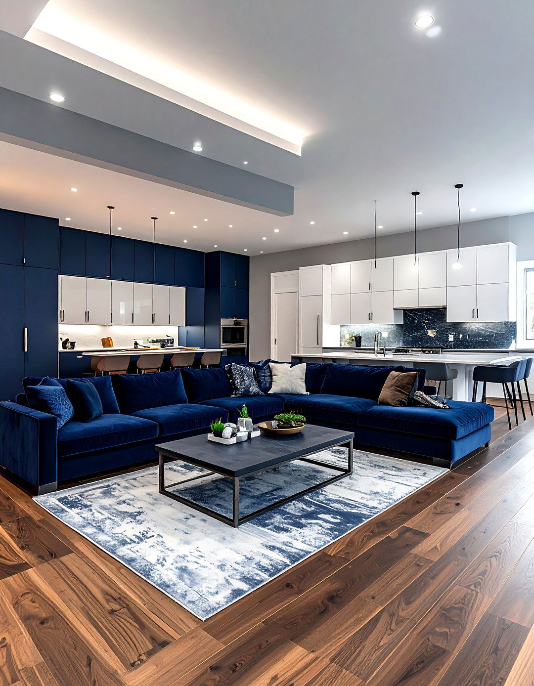 Navy Living Room Open Concept - 30 minimalist navy living room ideas