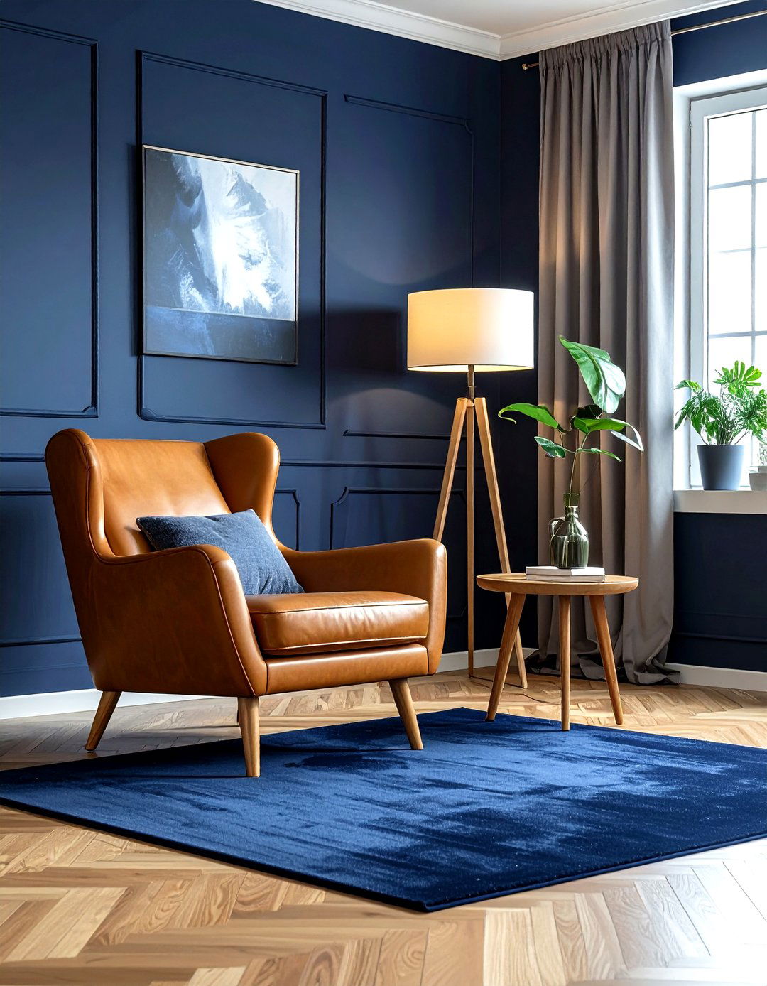 Navy Tan Living Room - 30 minimalist navy living room ideas