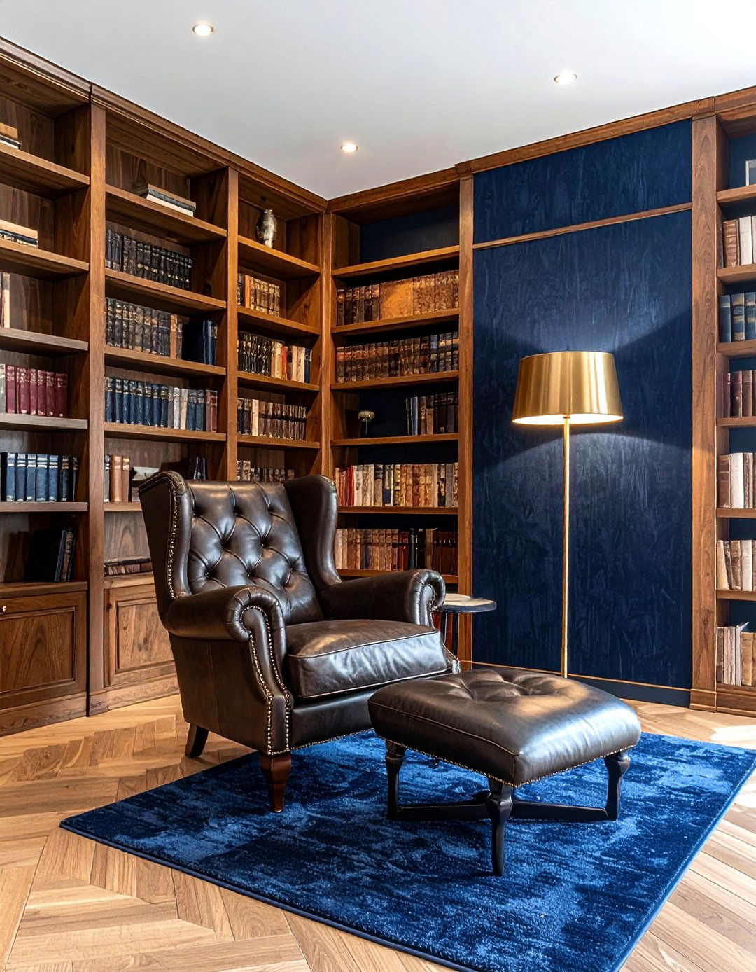 Navy Textured - 30 bold wallpaper ideas