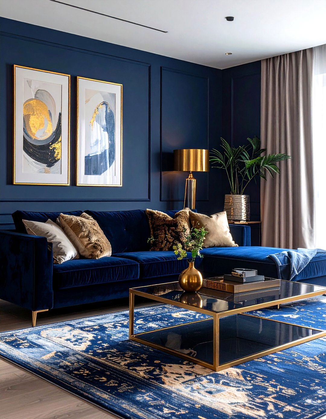 Navy and gold - 30 color scheme ideas
