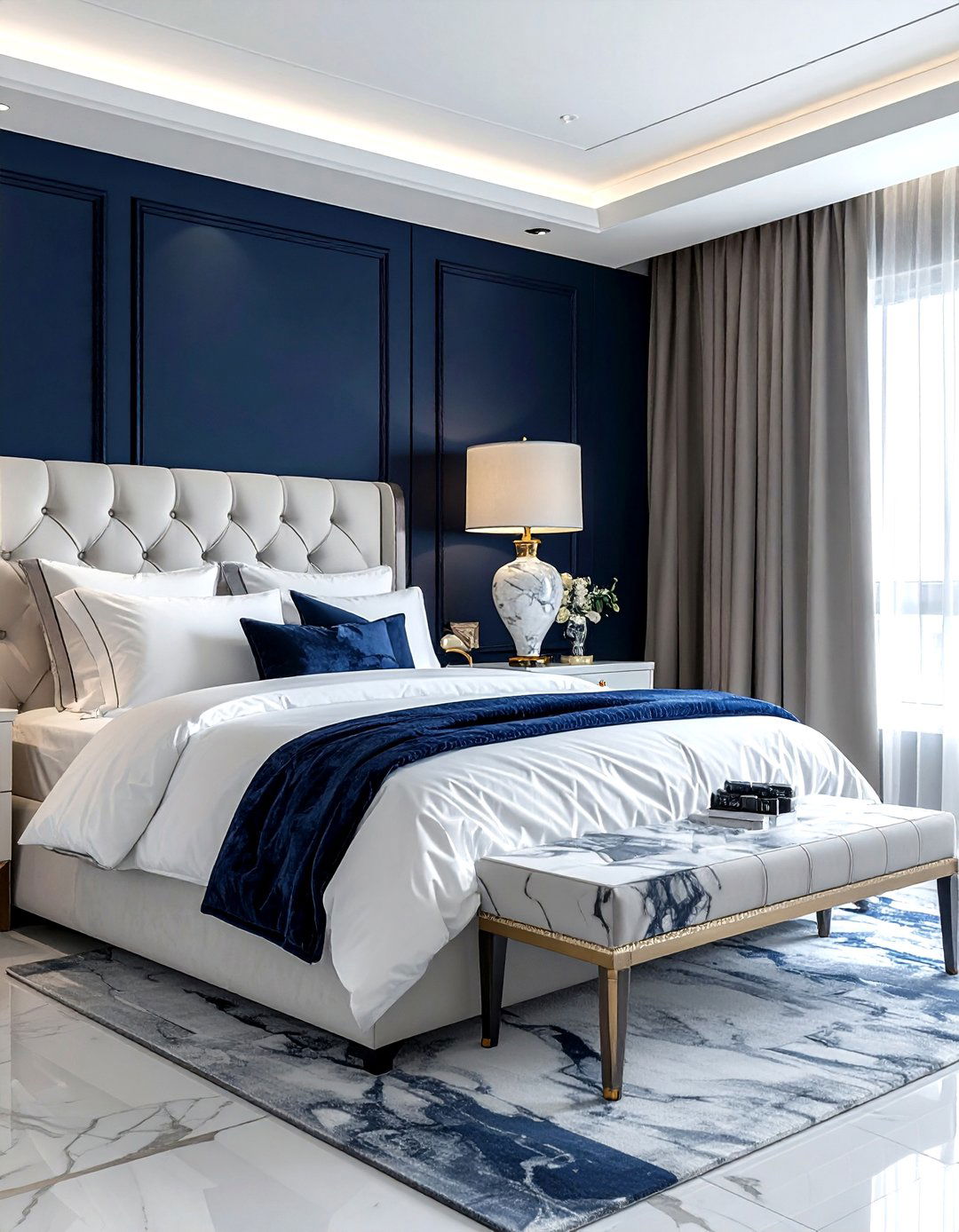 30 Contemporary Navy Bedroom Ideas for a Bold and Chic Look