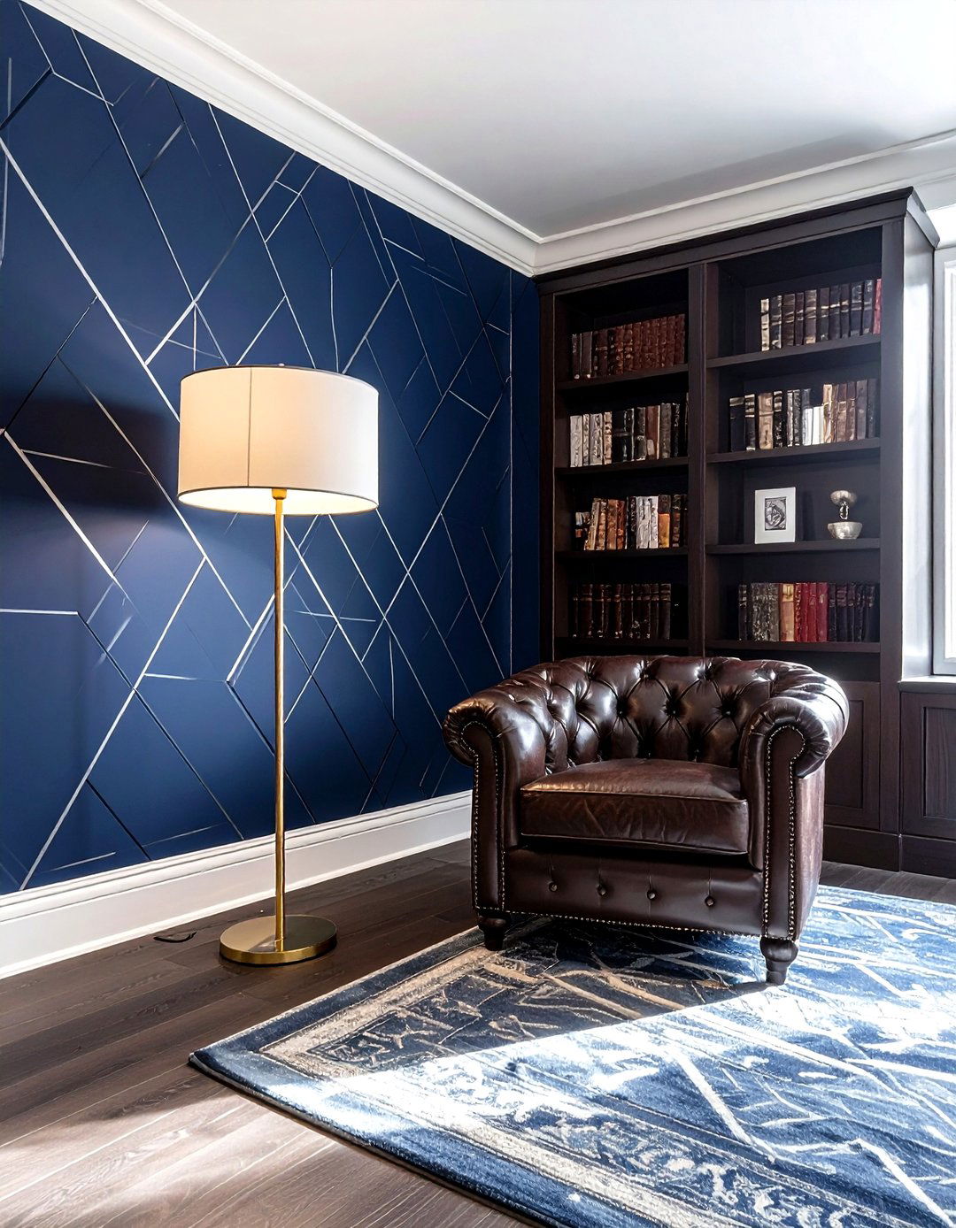Navy blue geometric wallpaper - 30 geometric wallpaper ideas