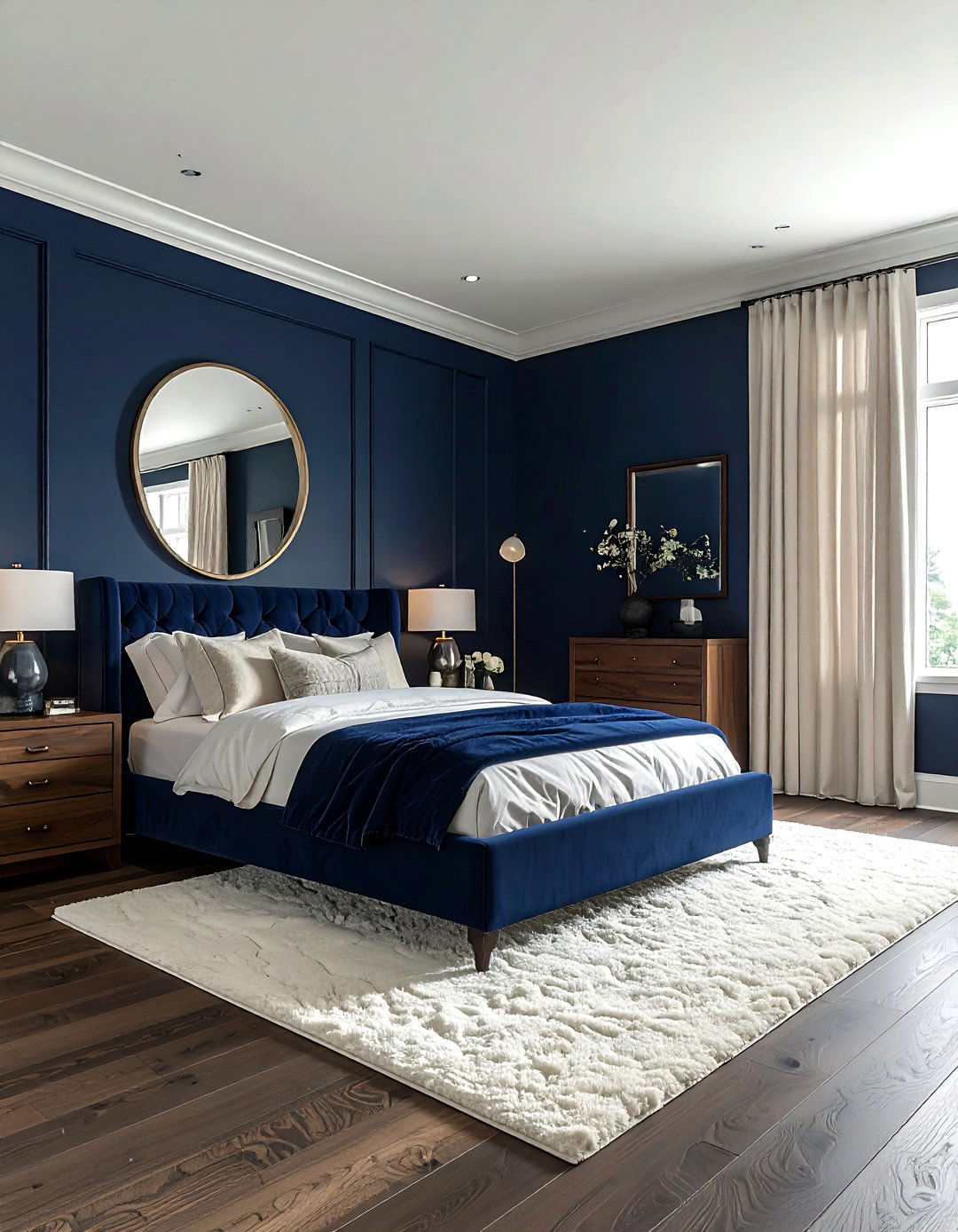 Navy blue master bedroom - 30 contemporary navy bedroom ideas