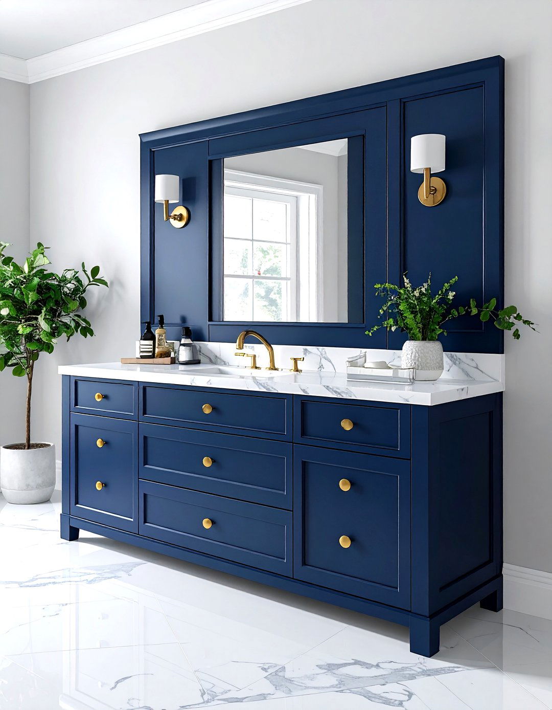 Navy blue medicine cabinet - 30 surface mount medicine cabinet ideas