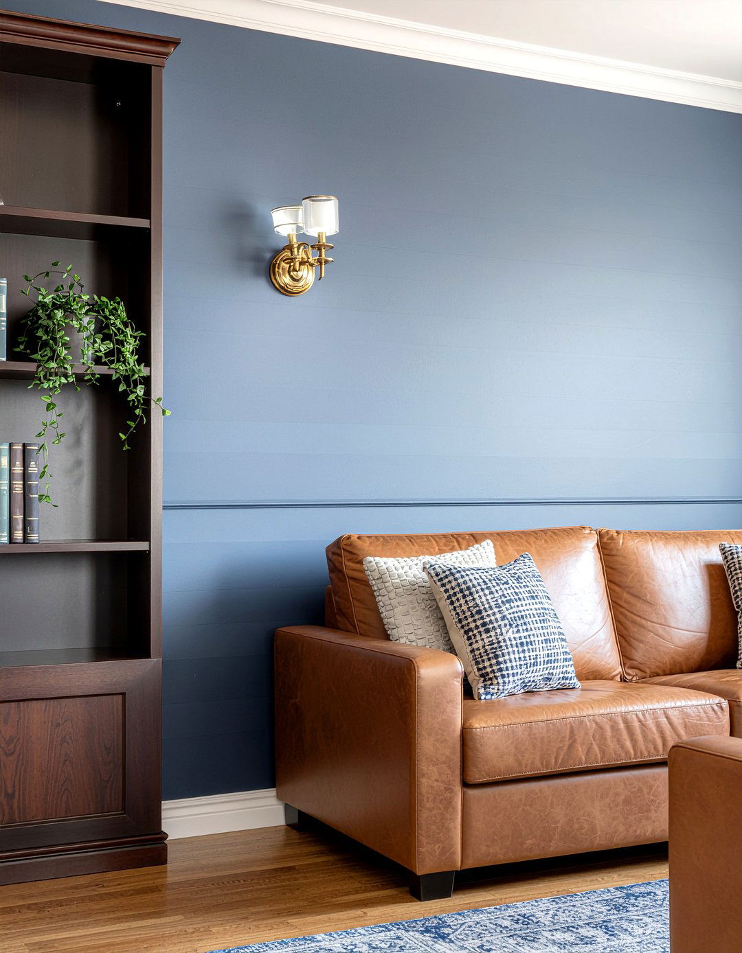 Navy blue striped wallpaper - 30 living room striped wallpapers