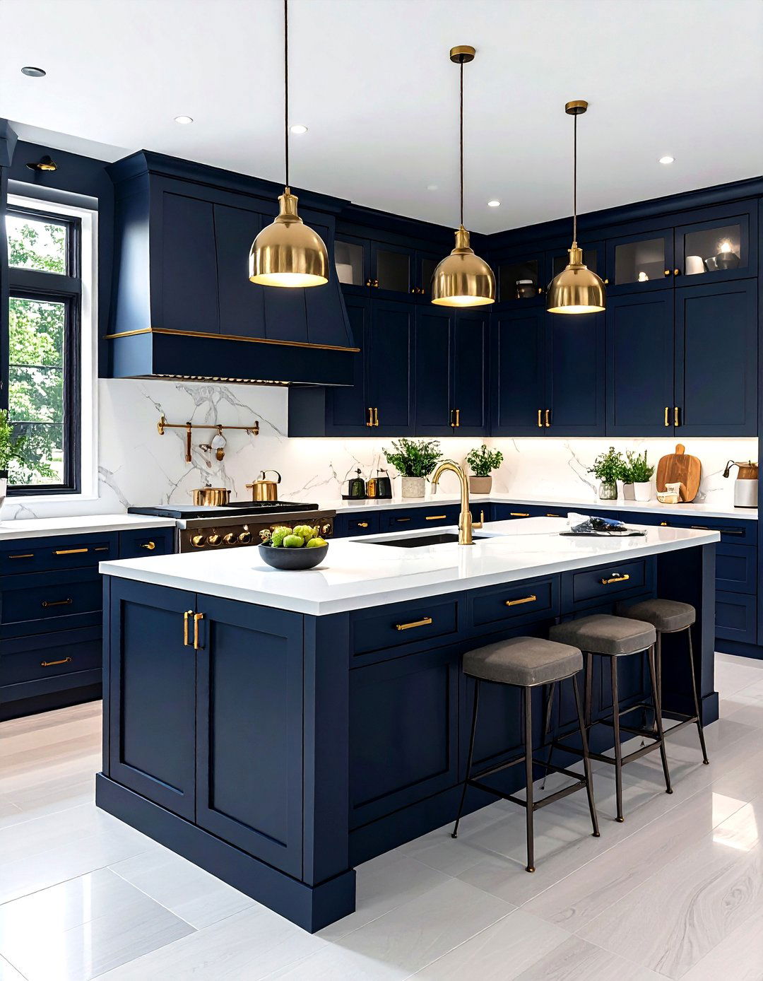 30 Dark Navy Kitchen Ideas for a Stylish Culinary Space