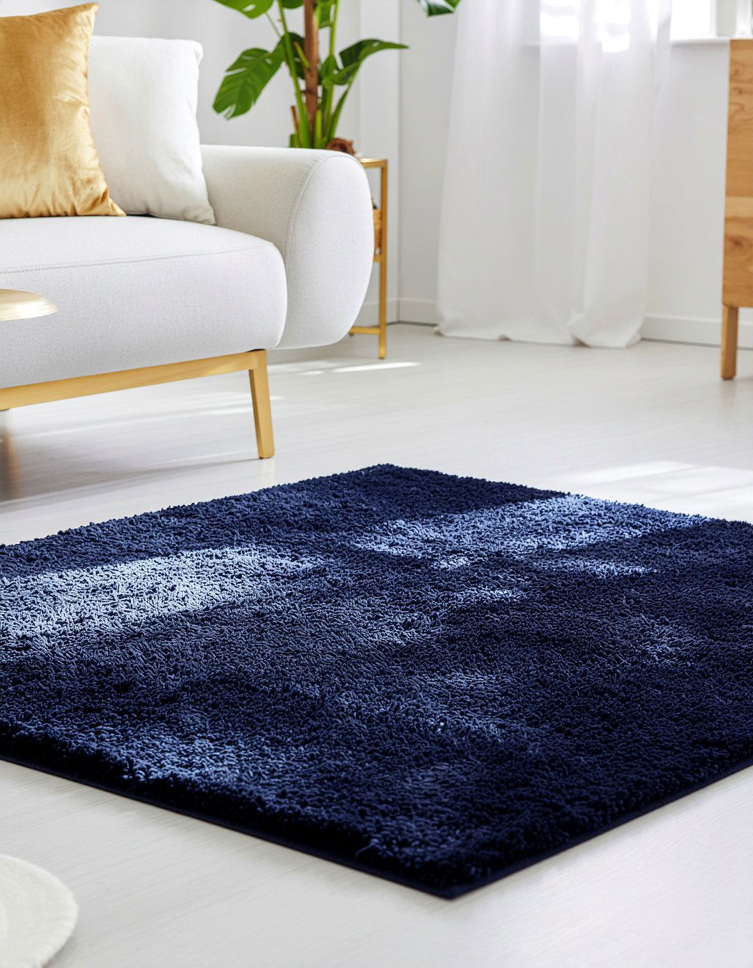 Navy shag rug - 30 living room shag rugs