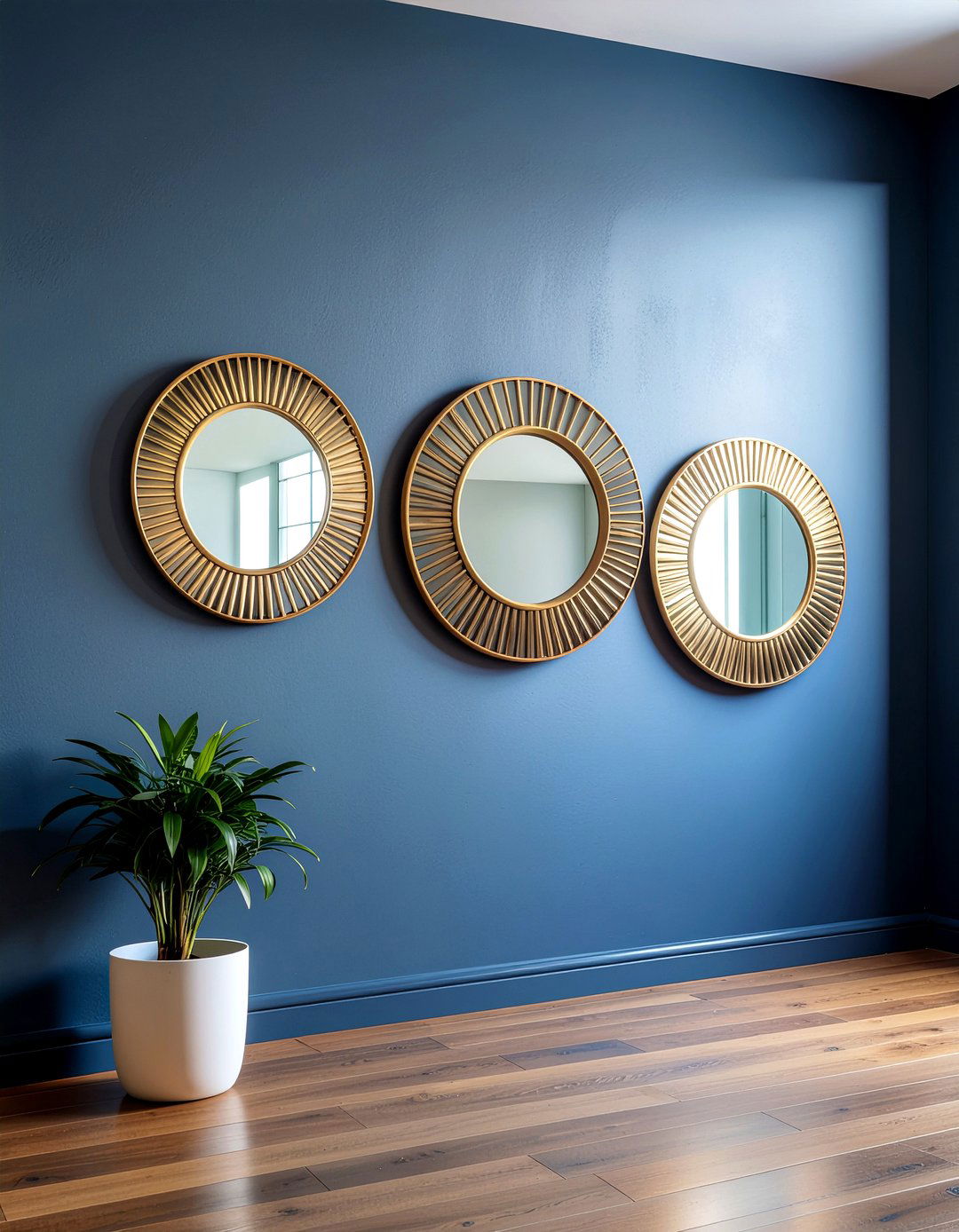 Navy walls wall mirrors - 30 living room navy walls