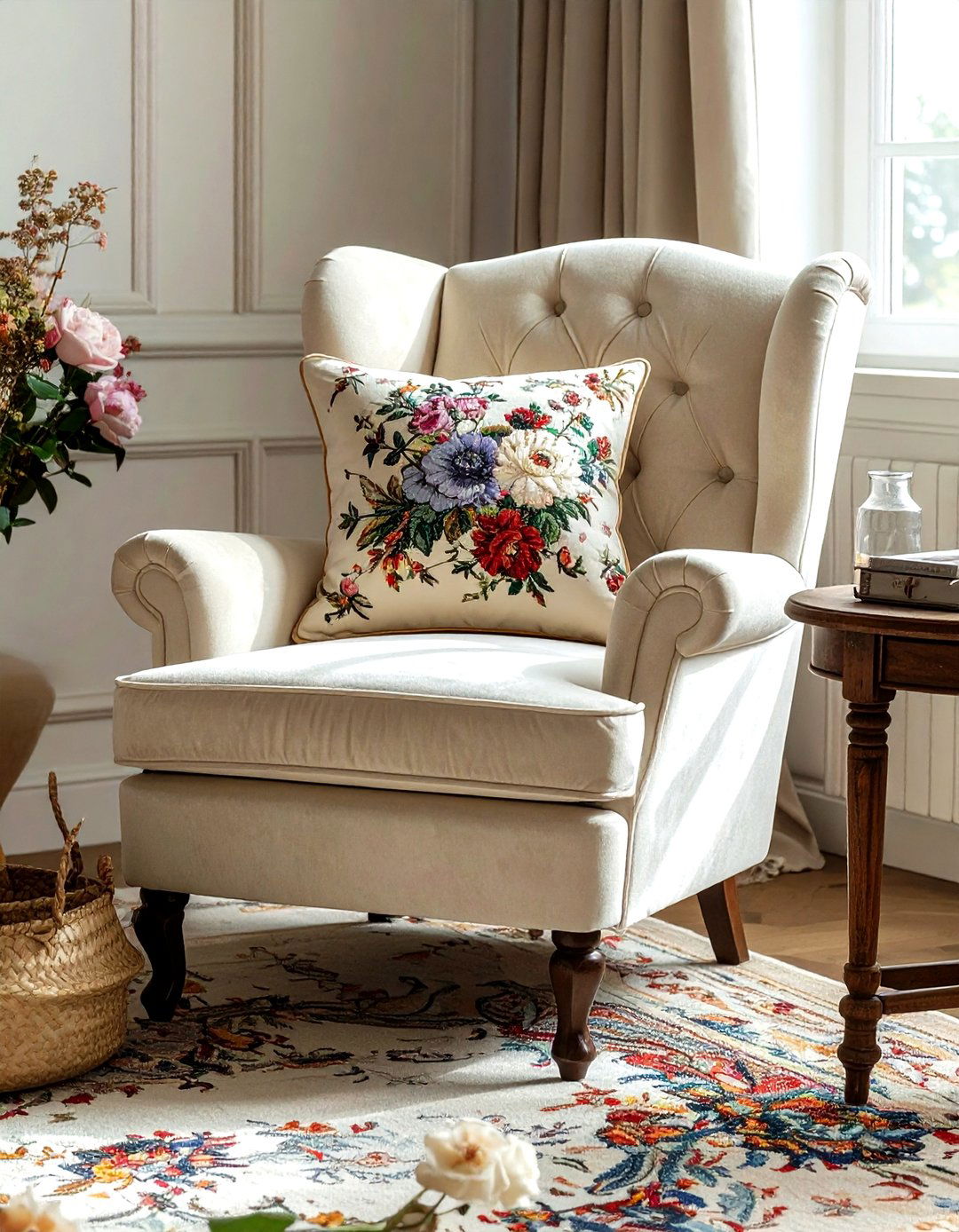 Needlepoint pillow - 30 grandmillennial decor ideas