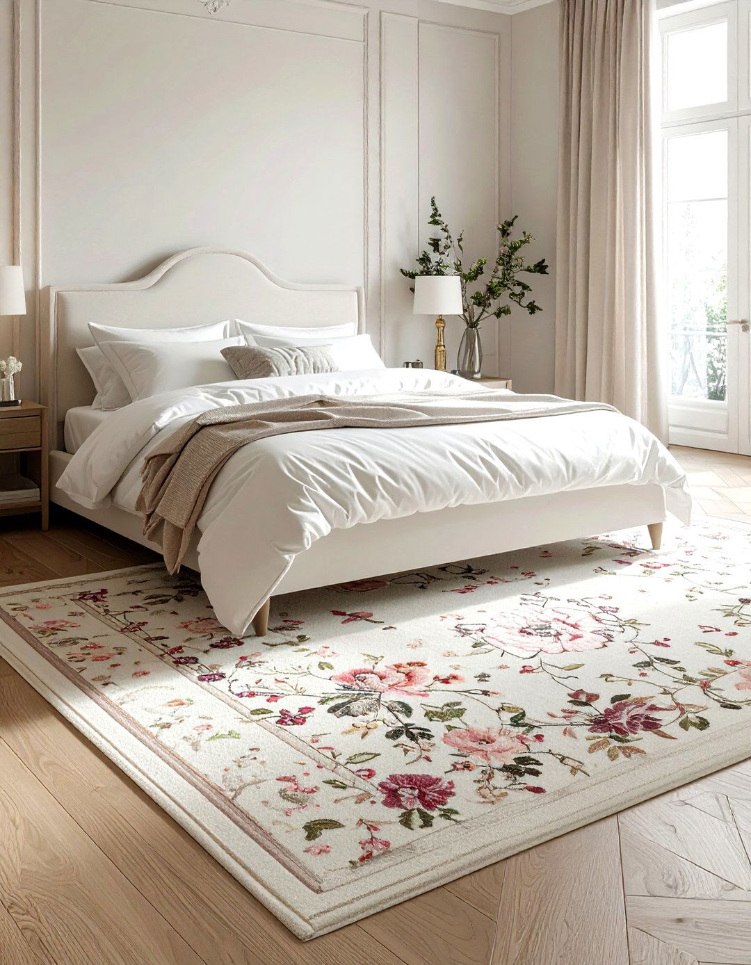 Needlepoint rug - 30 grandmillennial decor ideas