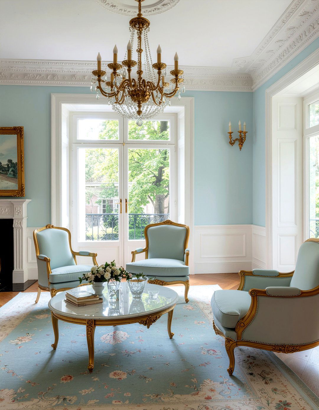 Neoclassical Living Room - 30 antique living room ideas