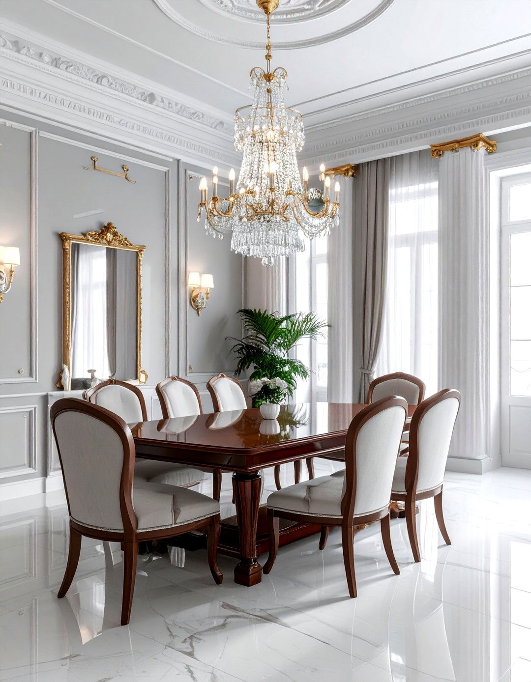 Neoclassical dining room - 30 palatial dining room ideas