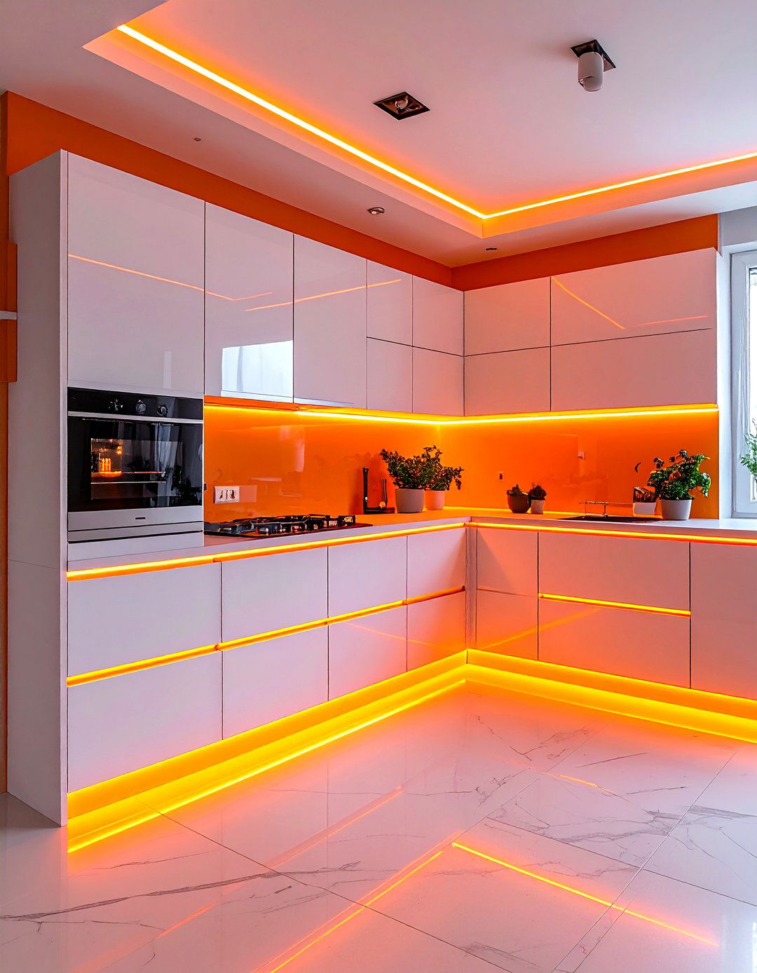 30 Orange and White Kitchen Ideas for a Clean and Bright Look