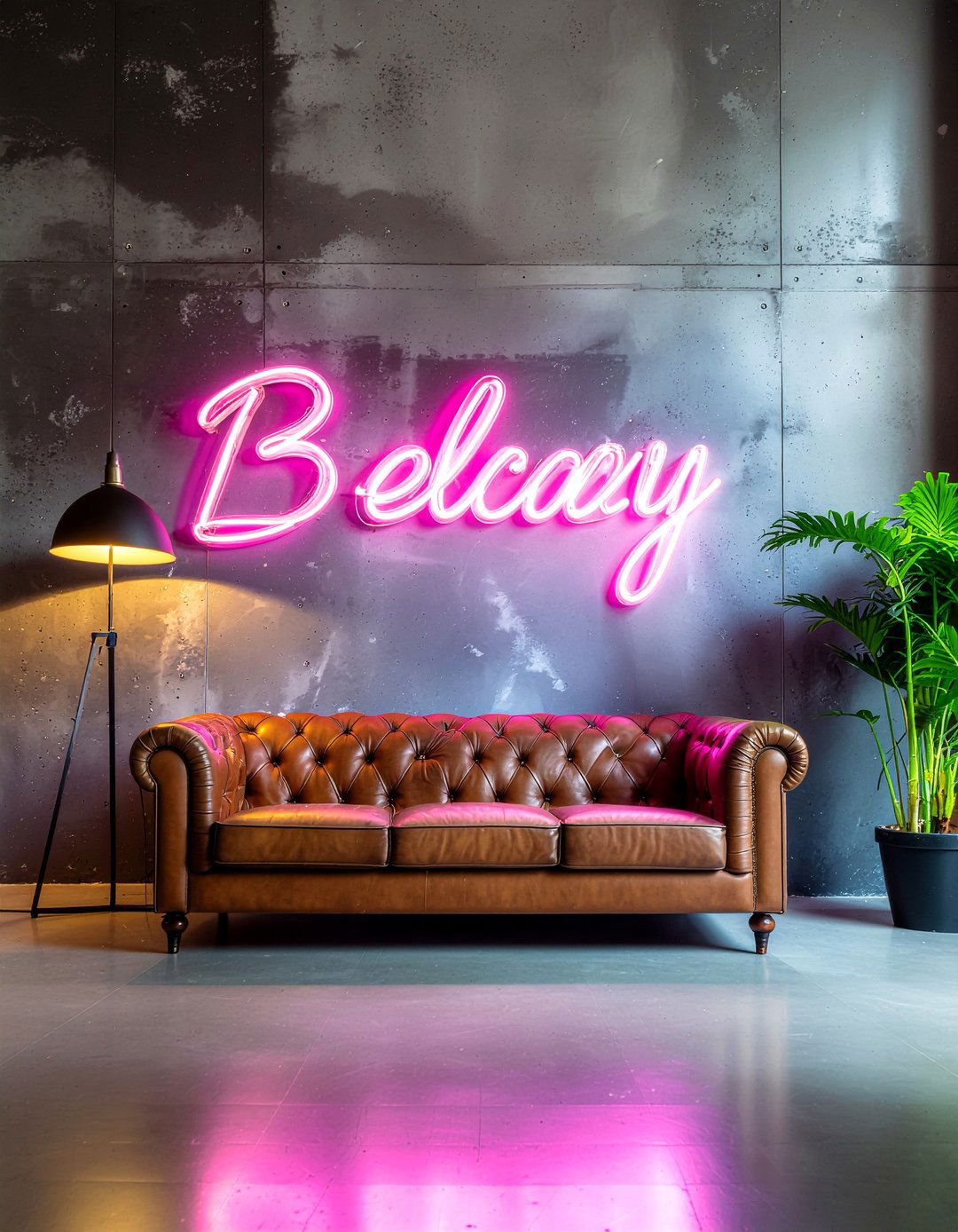Neon Sign Decor - 30 retro living room ideas