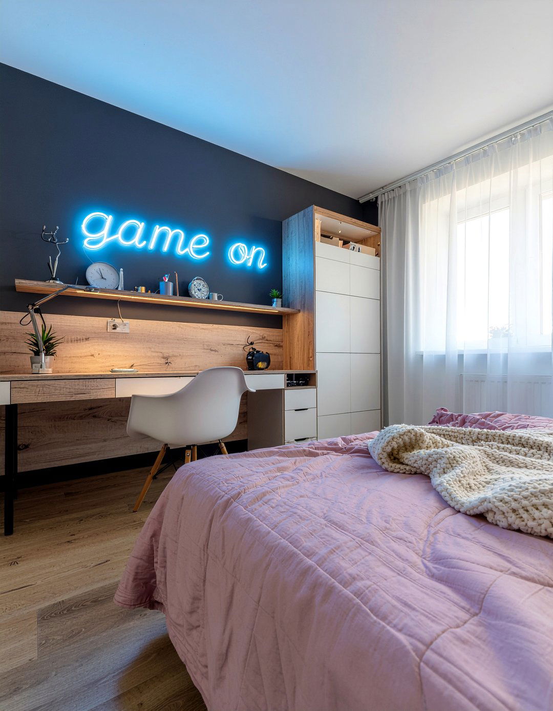 Neon Sign Decor - 30 teenage boy bedroom ideas