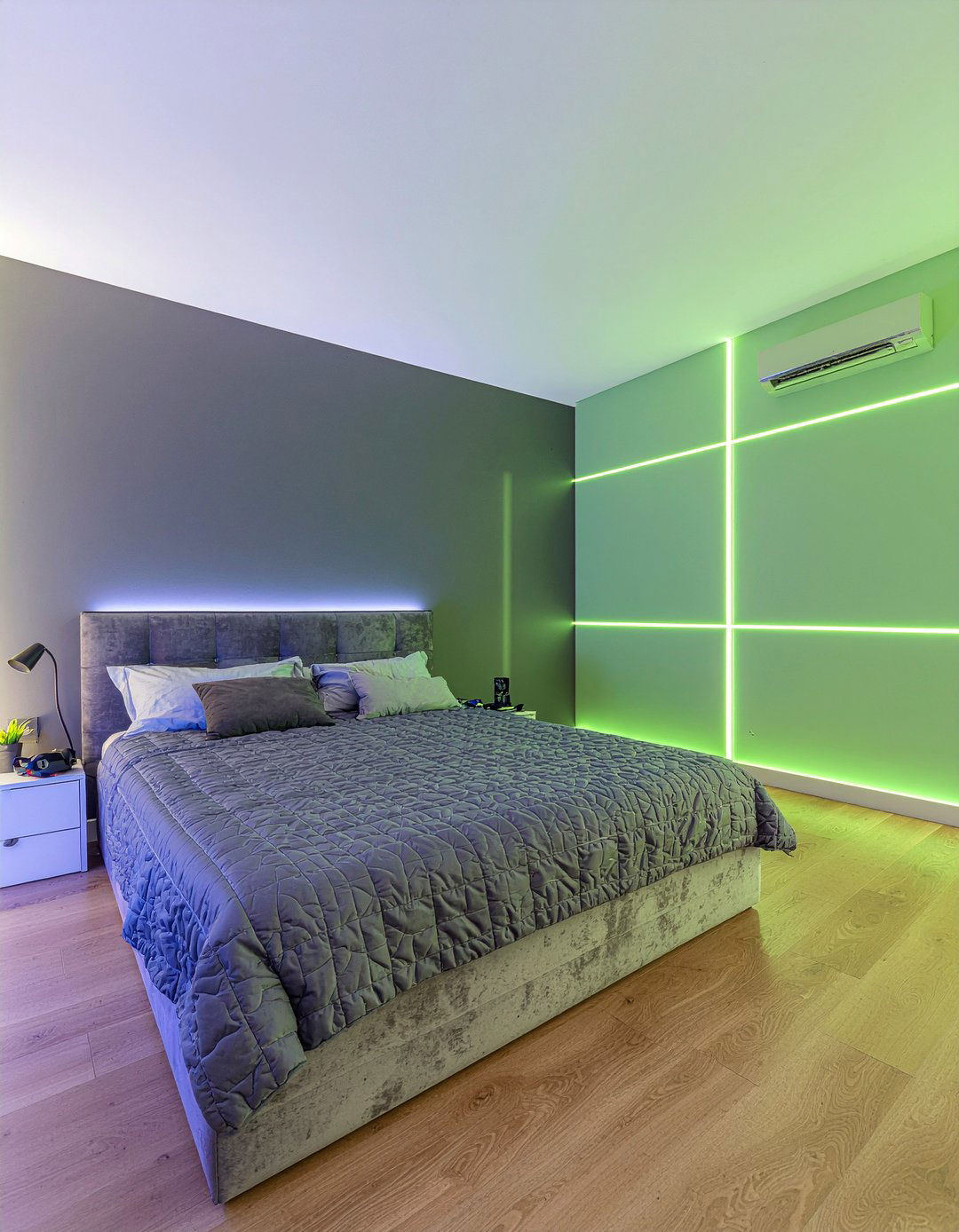 Neon green bedroom - 30 bedroom green walls