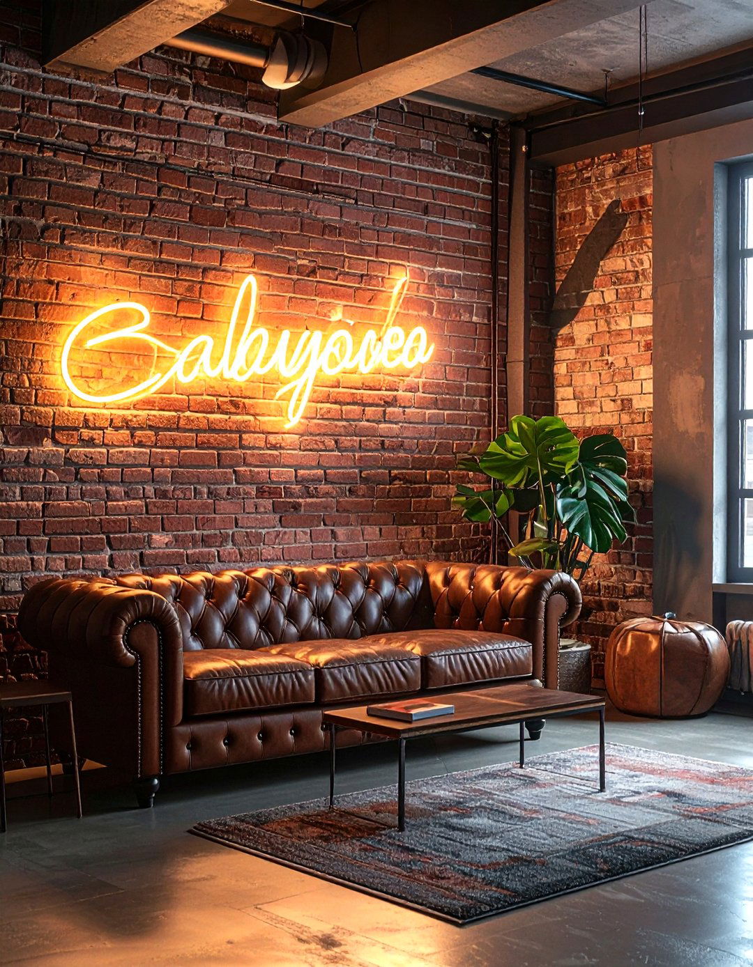 Neon wall sign - 30 LED light decor ideas