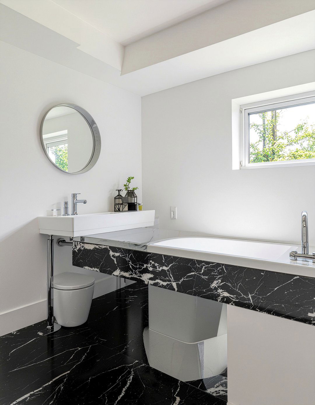 Nero Marquina Hexagon Tile Bathroom - 30 marble hexagon tile bathroom ideas