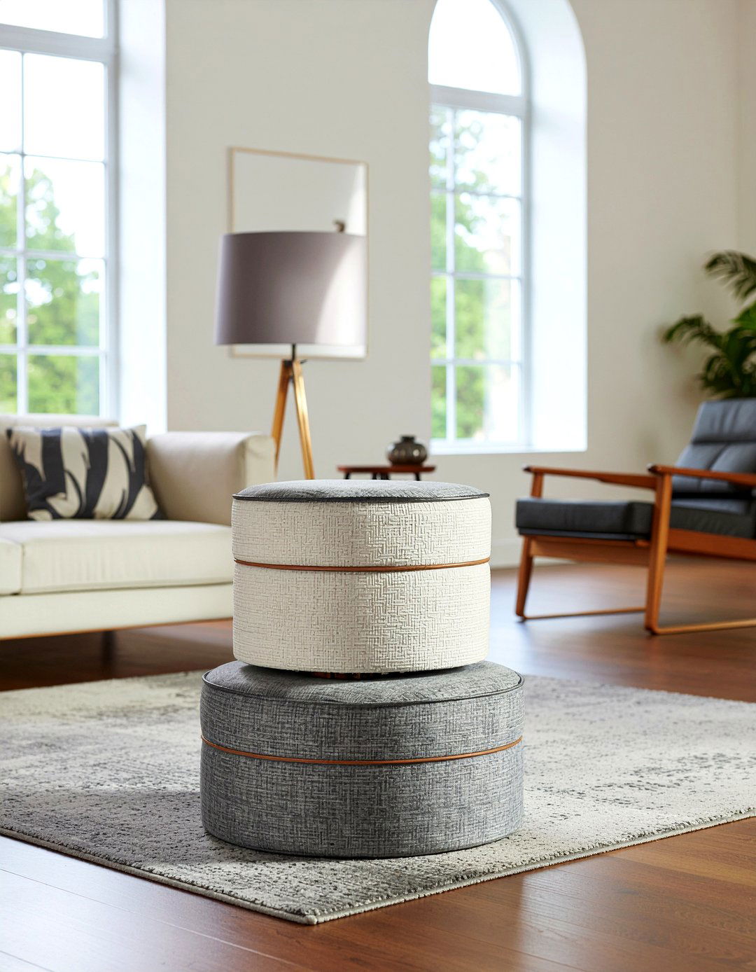 Nested Footstool Set - 30 living room footstool ideas