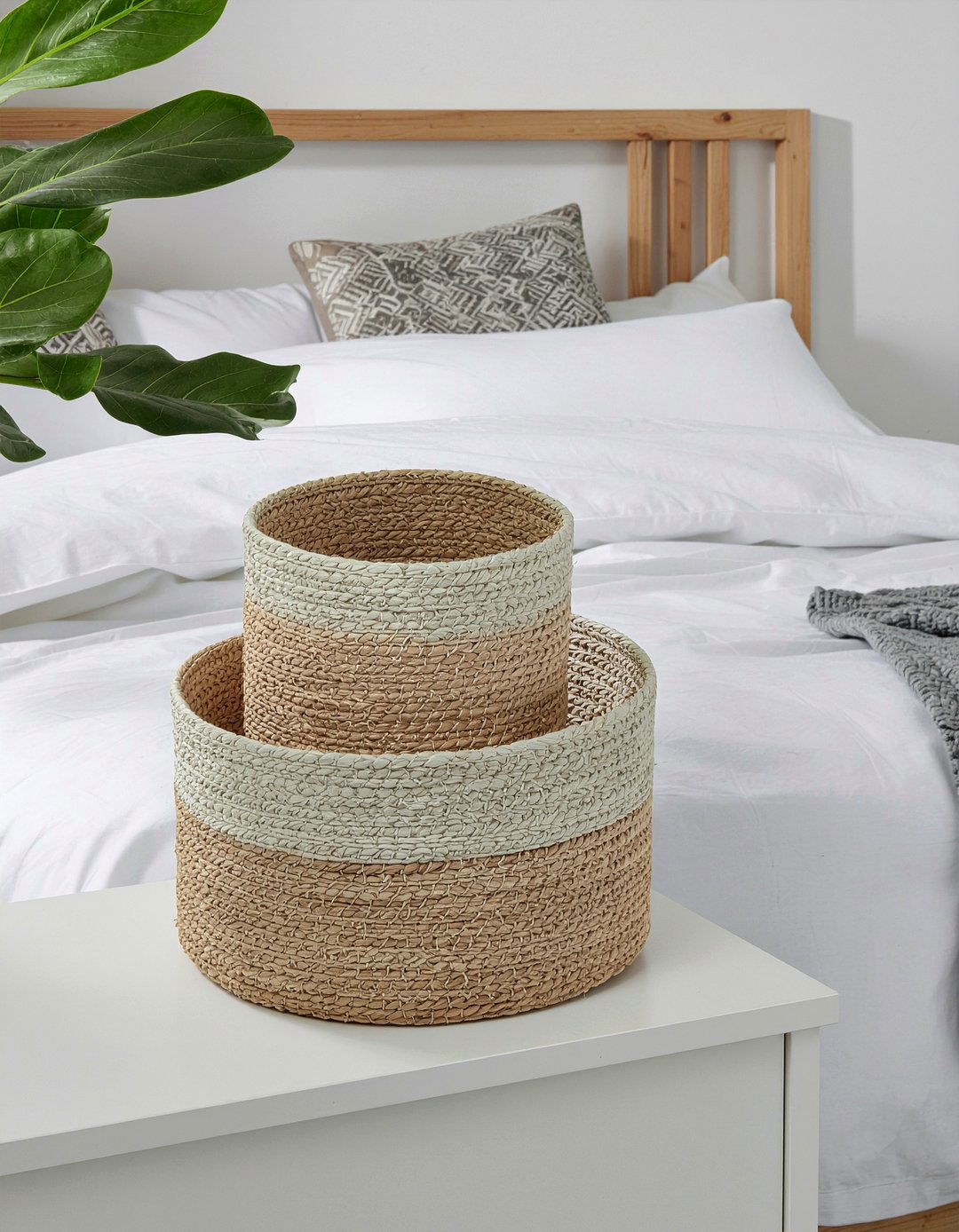 Nested Storage Baskets Set - 30 bedroom storage baskets