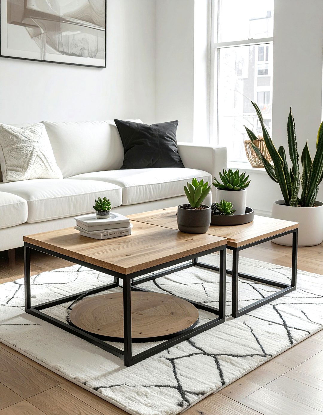 Nesting Coffee Table - 30 living room space saving ideas