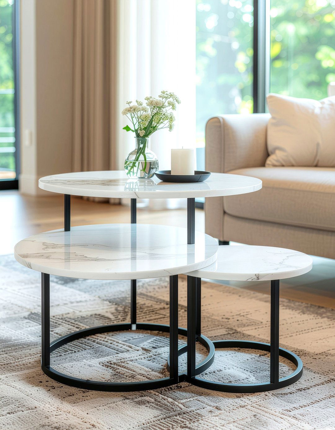 Nesting Coffee Tables - 30 living room entertaining ideas