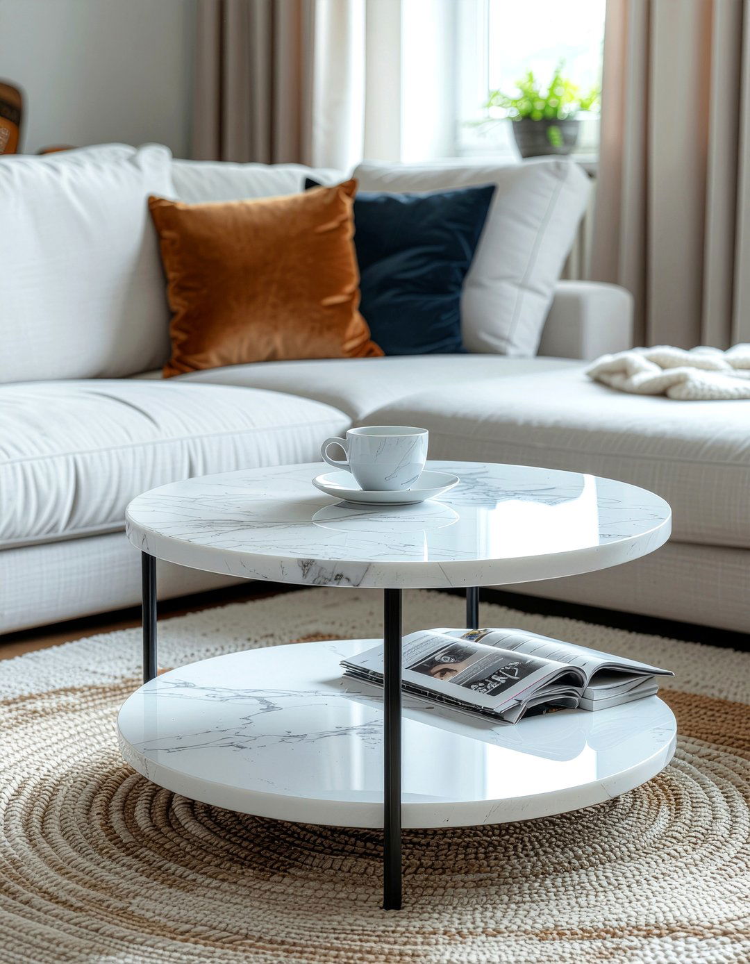 Nesting marble coffee table - 30 living room marble coffee tables