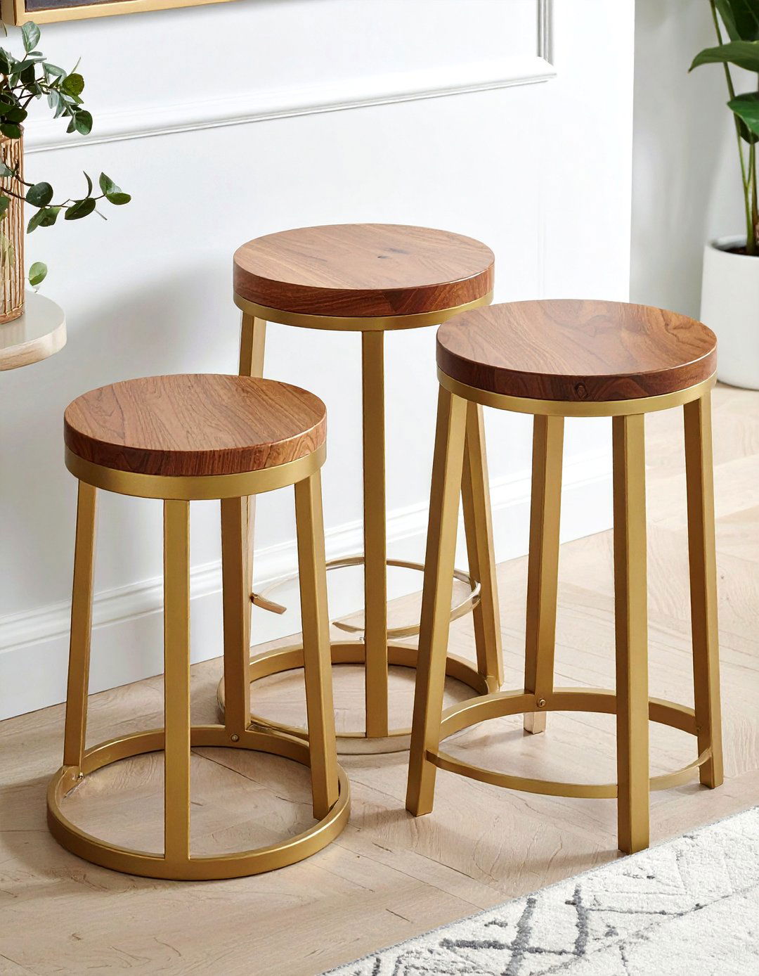 Nesting stool - 30 living room guest seating ideas