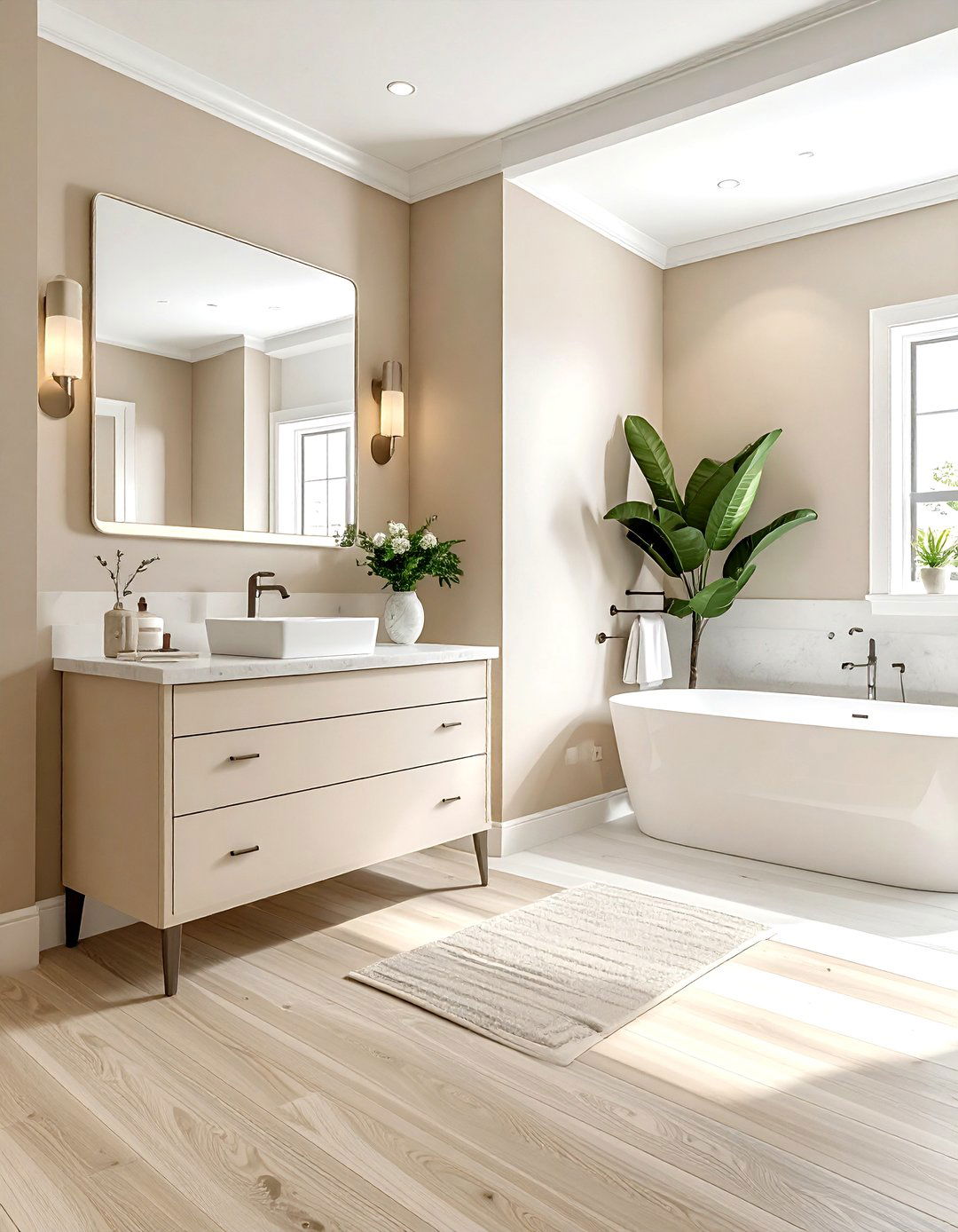 Neutral Bathroom Color Palette - 30 bathroom soft settings