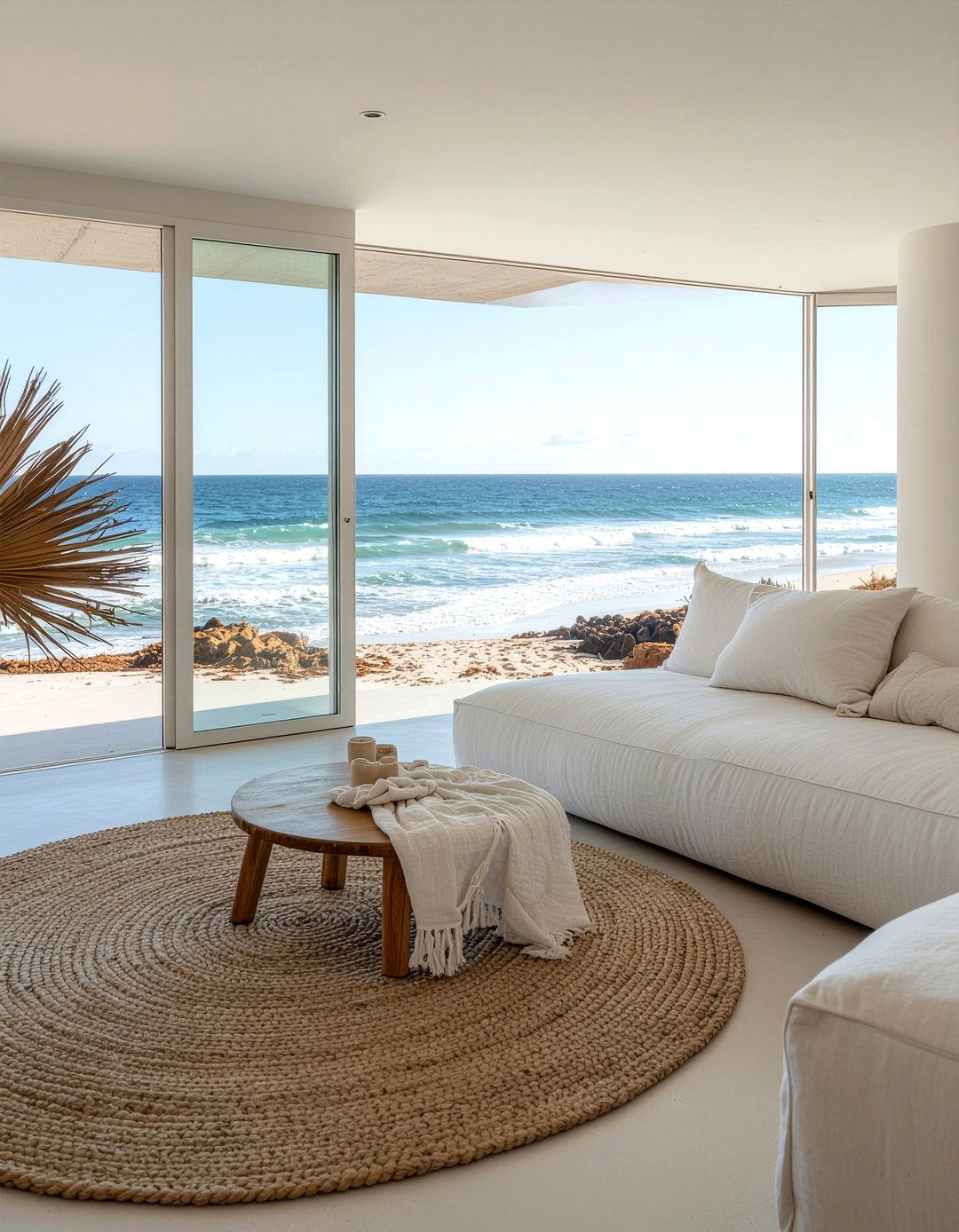 Neutral Beach Living Room - 30 beach themed living room ideas