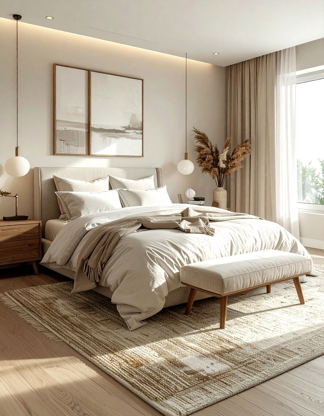 Neutral Bedroom - 30 move in ready bedroom ideas