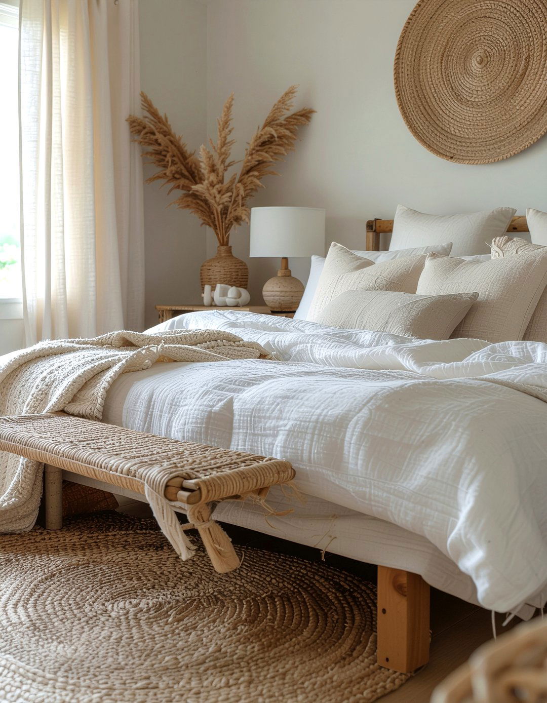 Neutral Bedroom Texture - 30 seagrass bedroom ideas