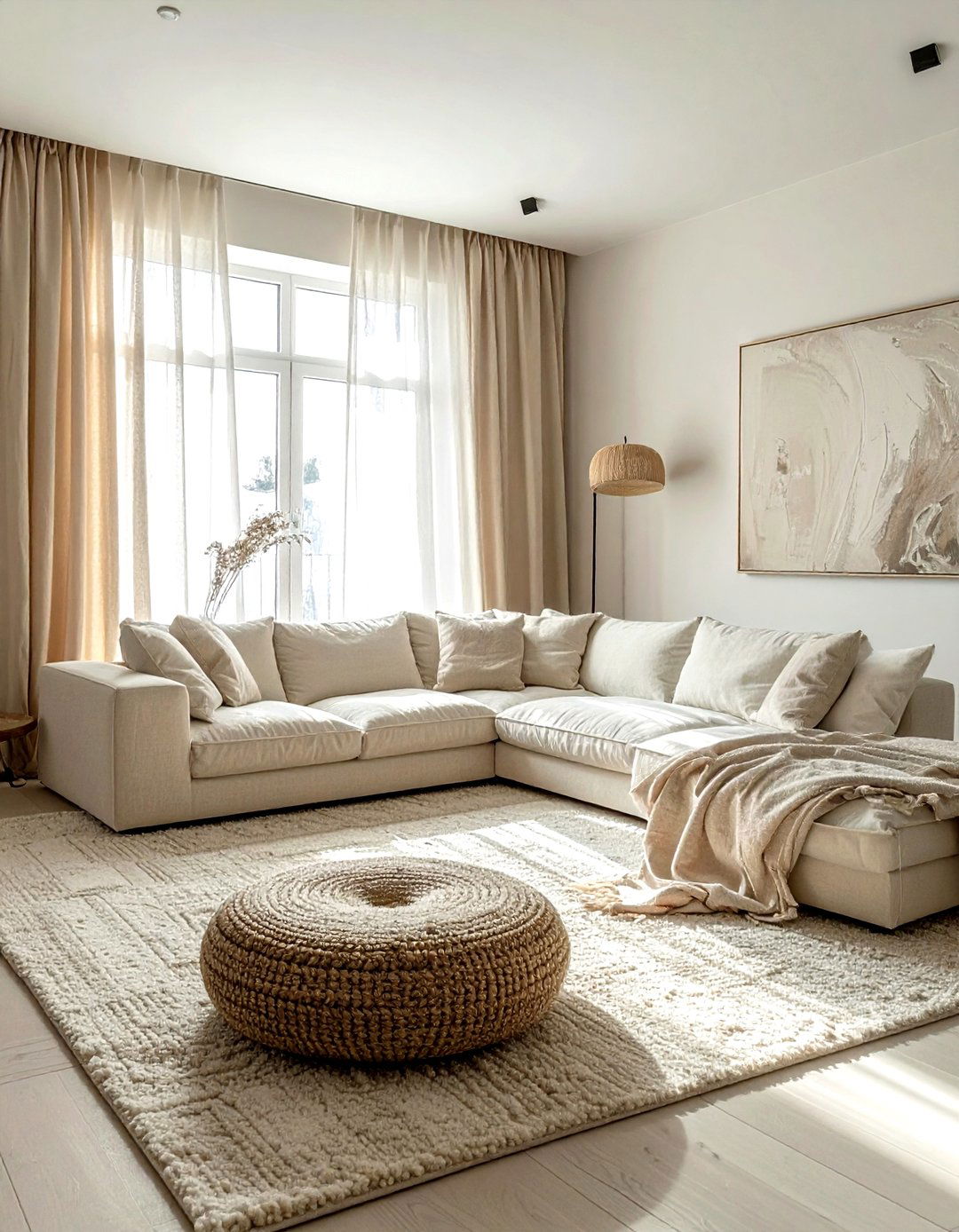 Neutral Beige And Cream Lounge - 30 decor color theory ideas