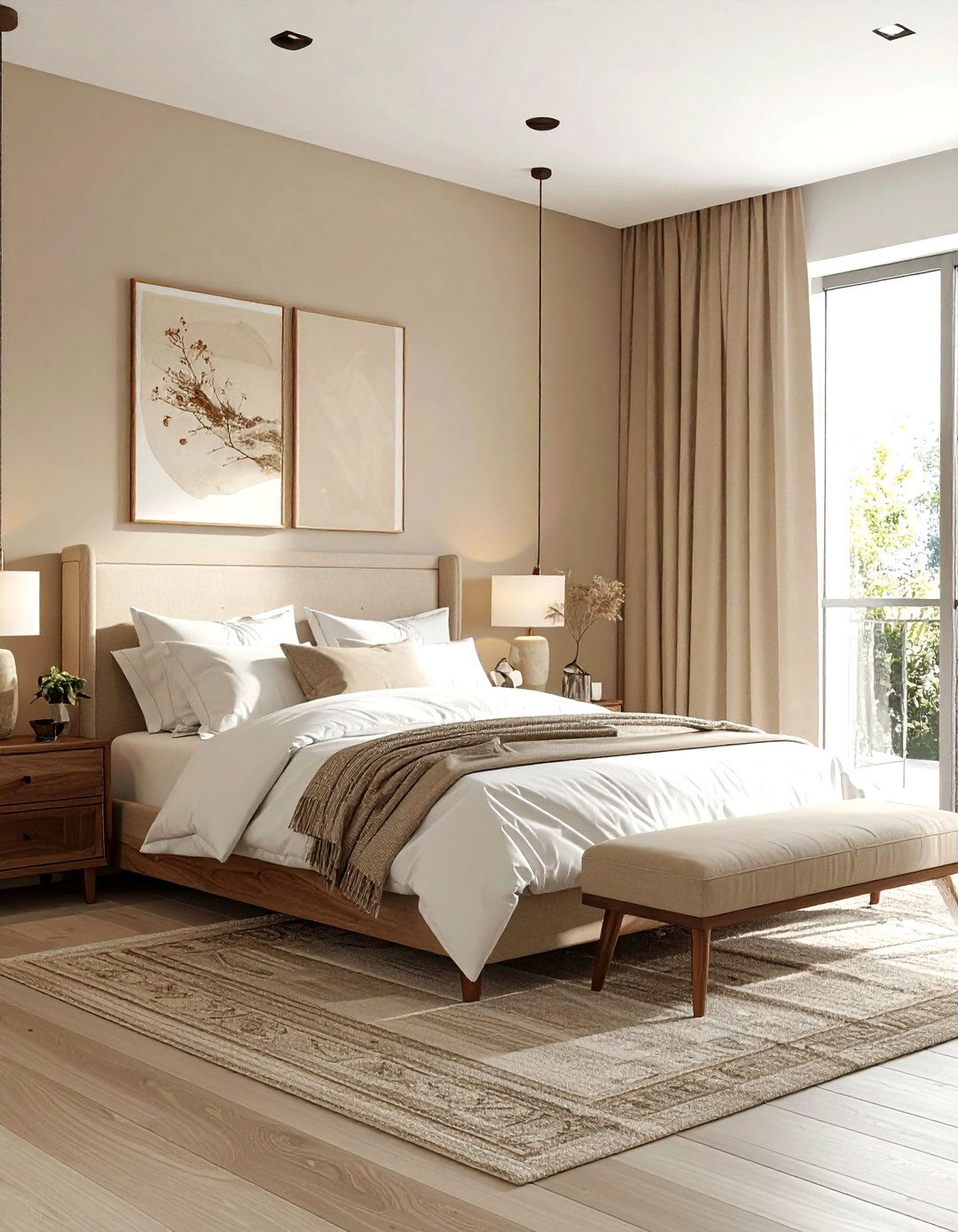 Neutral Beige Bedroom - 30 beige bedroom ideas