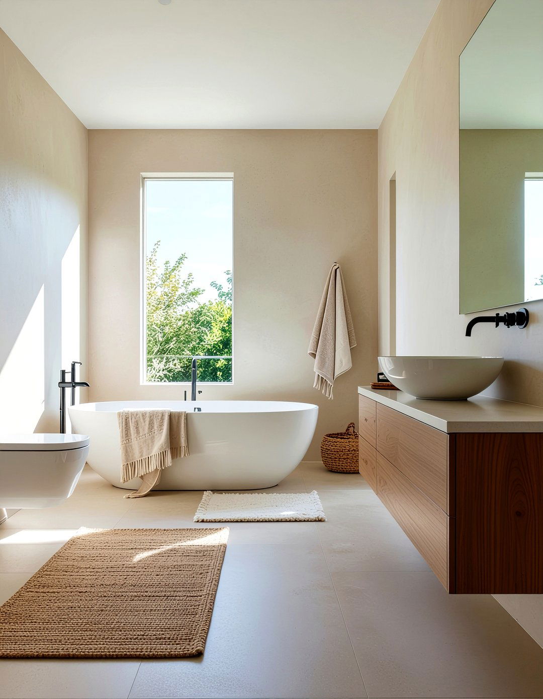 Neutral Beige Palette - 30 minimalist bathroom ideas