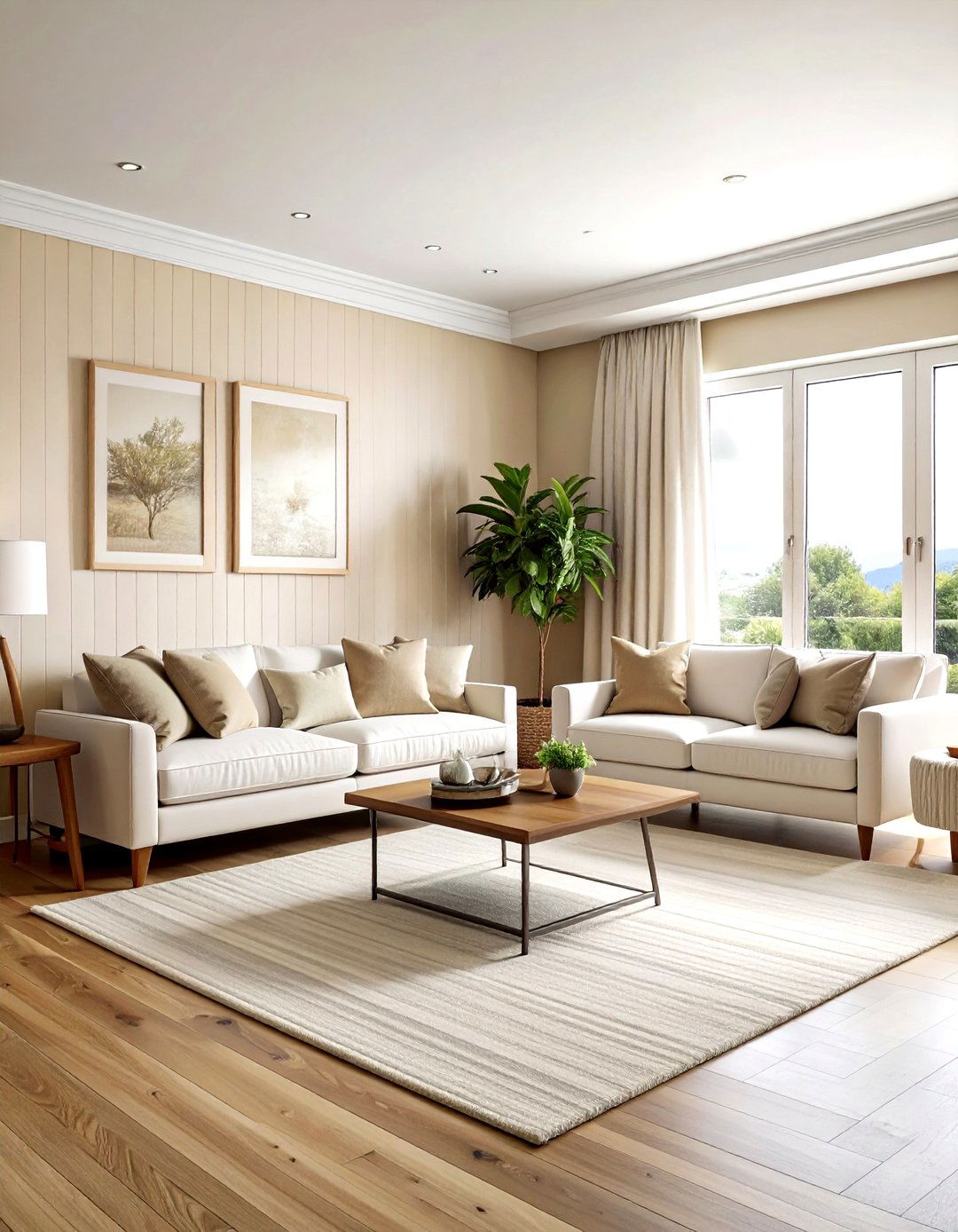 Neutral Beige Wallpaper Living Room - 30 living room wallpaper ideas